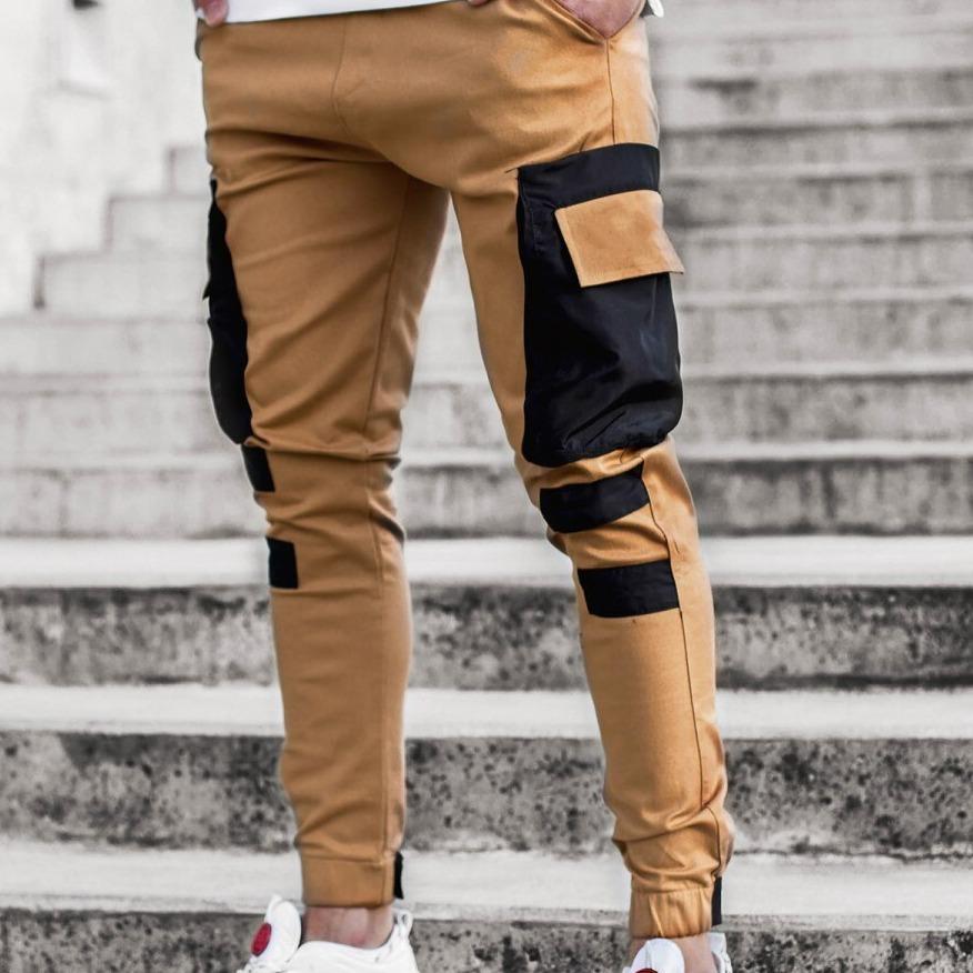 Zweifarbige Cargohose für Herren