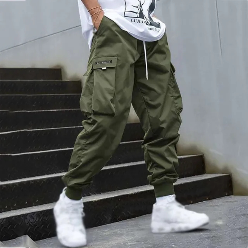 Clemens | Herren Cargo Hose | Schwarz