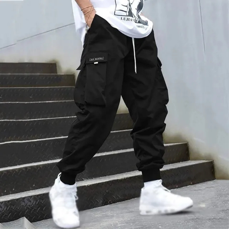 Clemens | Herren Cargo Hose | Schwarz