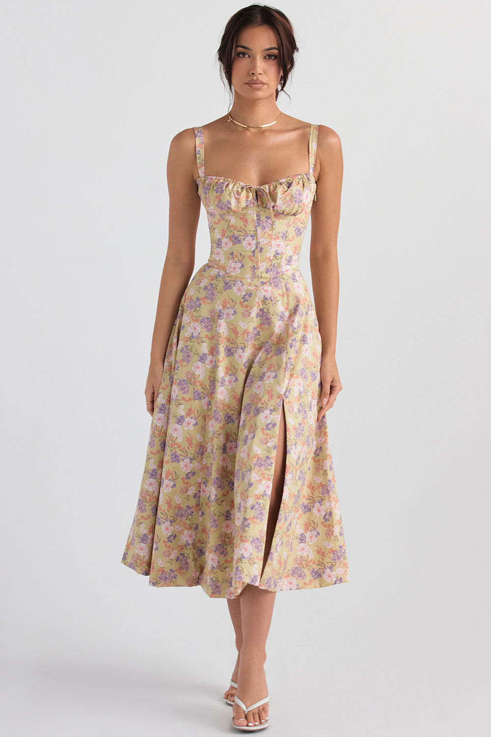 Lillymoda | Blakley - korsettiertes Blumen Sommerkleid