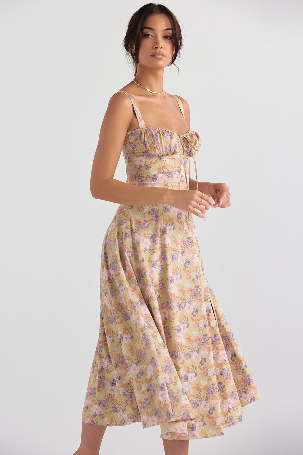 Lillymoda | Blakley - korsettiertes Blumen Sommerkleid