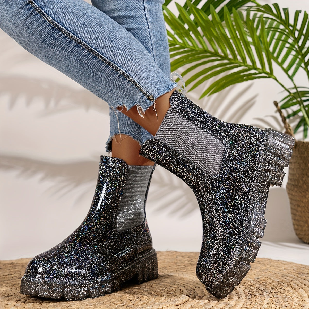 Lakelynn - Hochhackige Regenstiefel