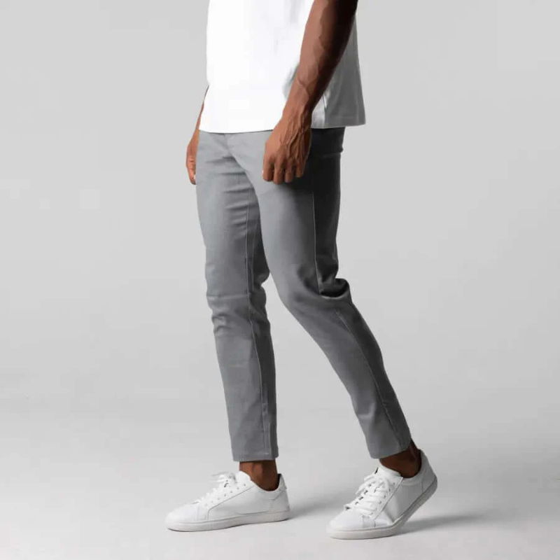 Breton | Herren Chino Hose | Grau Stoffhose