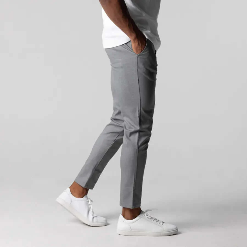 Breton | Herren Chino Hose | Grau Stoffhose