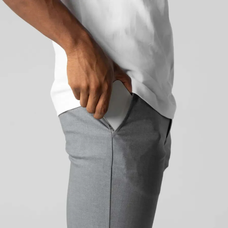 Breton | Herren Chino Hose | Grau Stoffhose