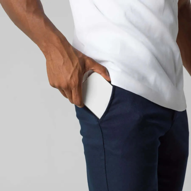 Breton | Herren Chino Hose | Grau Stoffhose