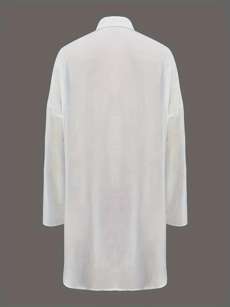 Siobhan - Elegantes Knopf-Langarm Bluse für Damen
