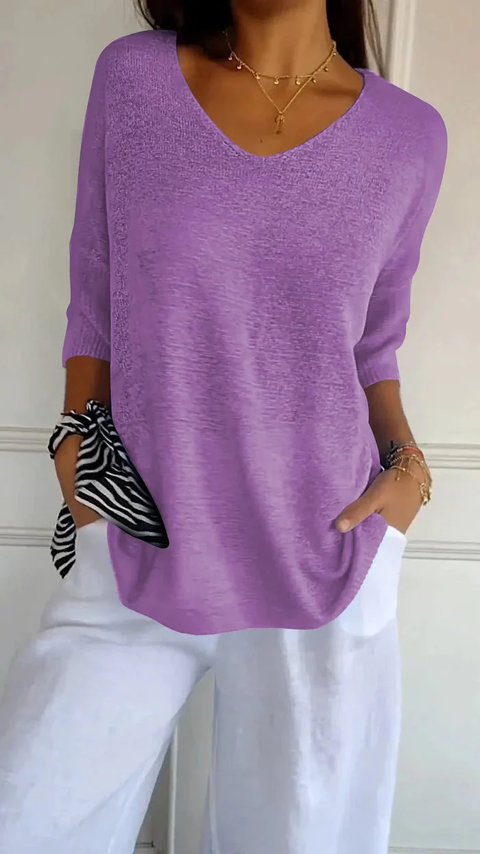 Ronja | Damen Langarm Shirt | Stricktop