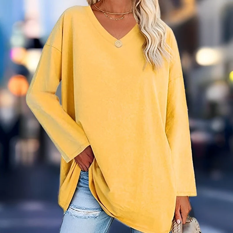 Malea | Damen Langarm Hemd | Oversized