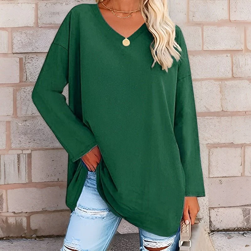 Malea | Damen Langarm Hemd | Oversized