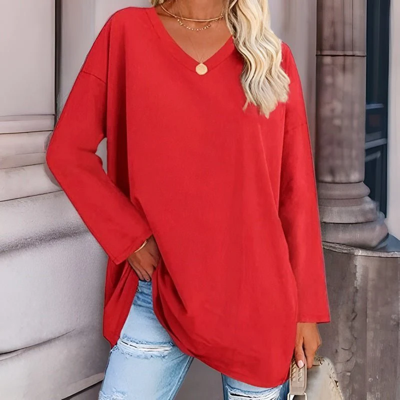 Malea | Damen Langarm Hemd | Oversized