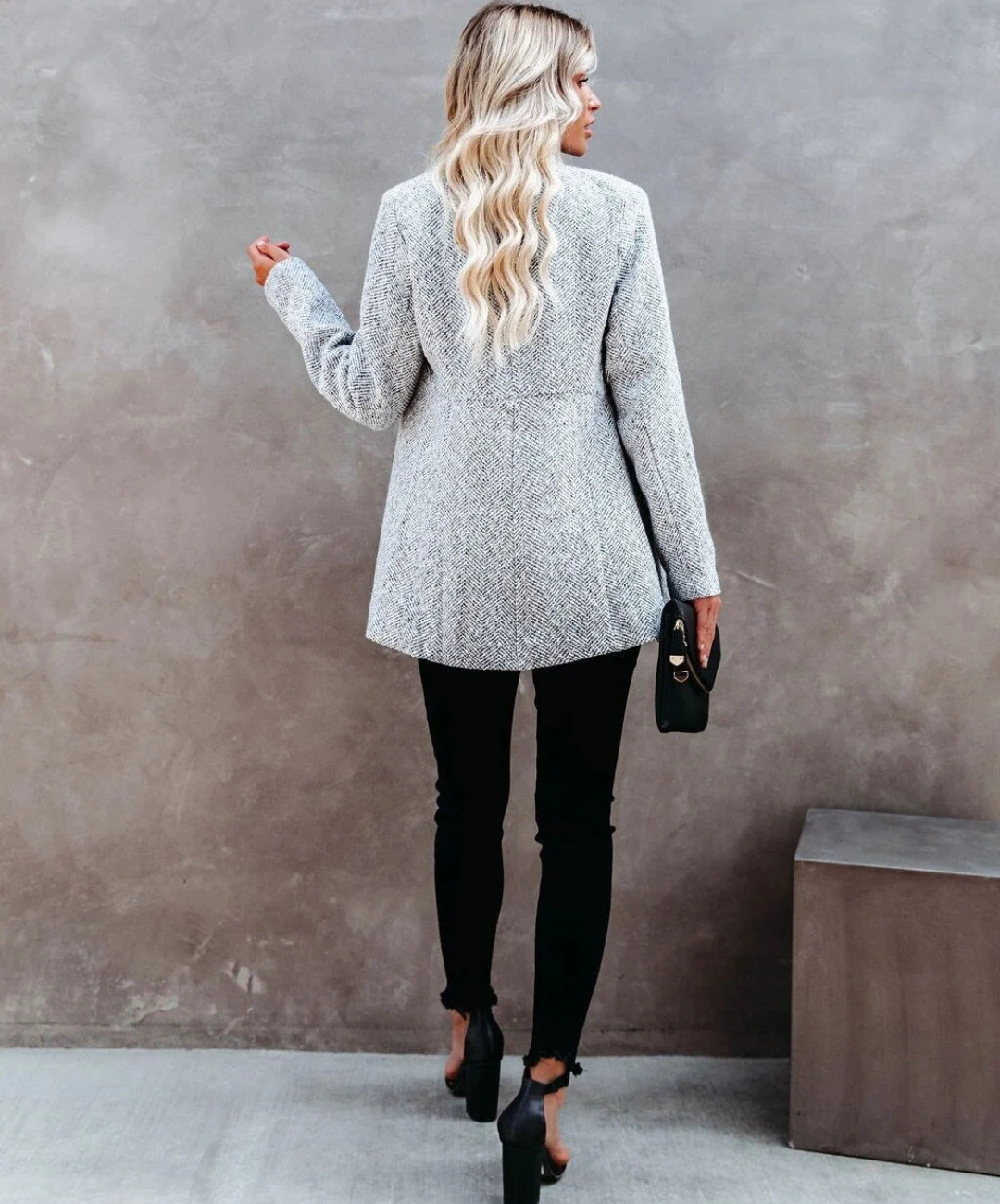 Alina | Damen Lange Strickjacke | Warm