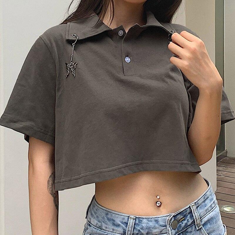 Damen-Poloshirt mit süßen Anhängern