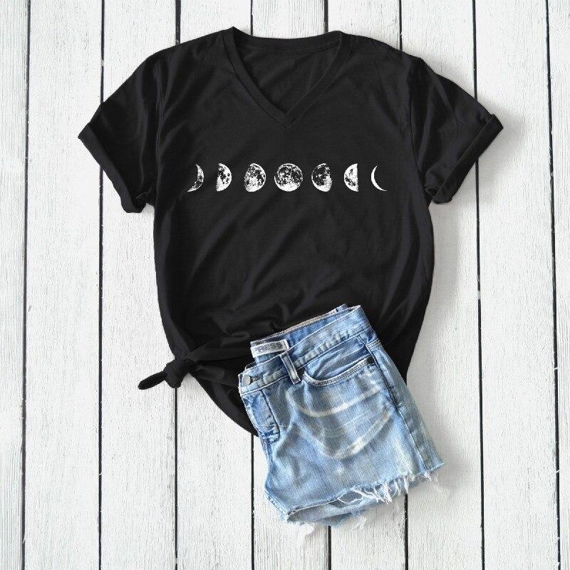 Damen-T-Shirt mit Mondemotiv