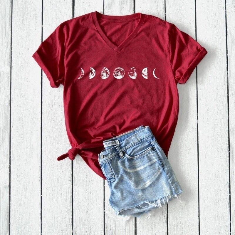 Damen-T-Shirt mit Mondemotiv