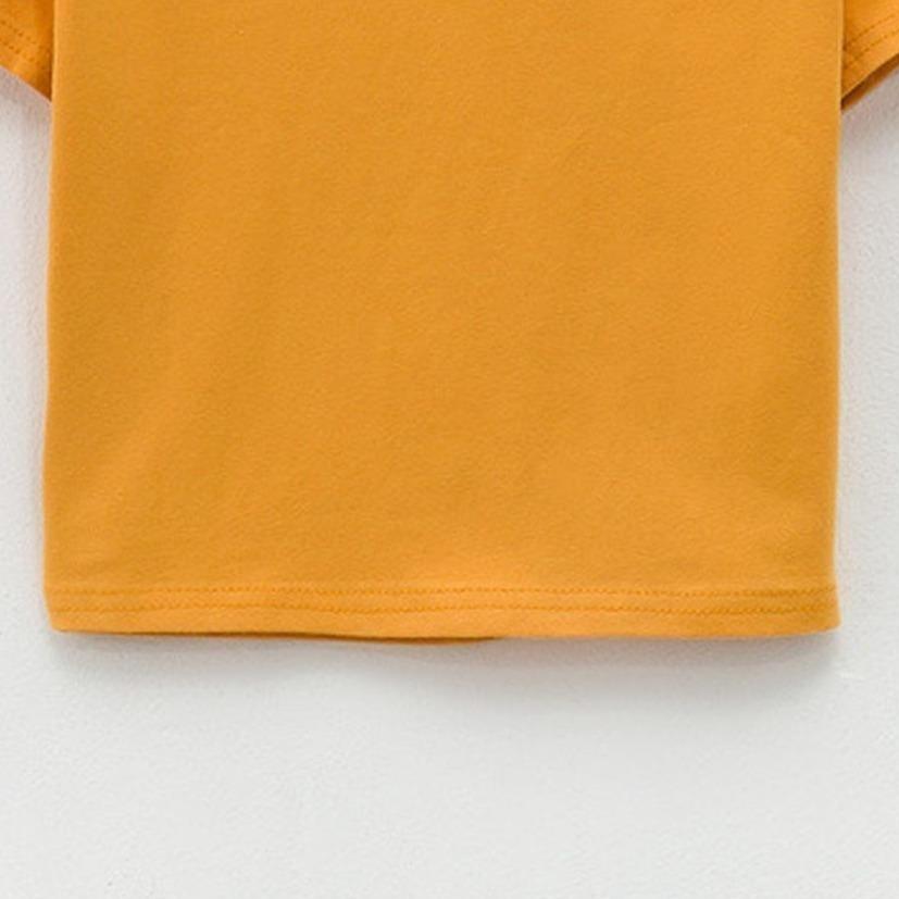 Crop-Damen-T-Shirt mit V-Ausschnitt