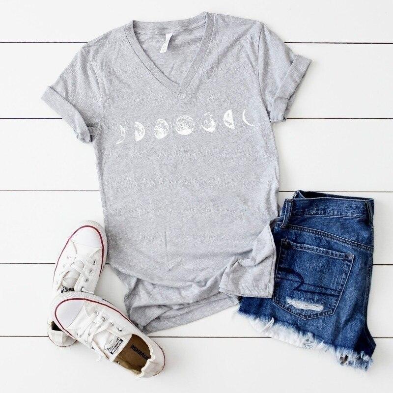 Damen-T-Shirt mit Mondemotiv