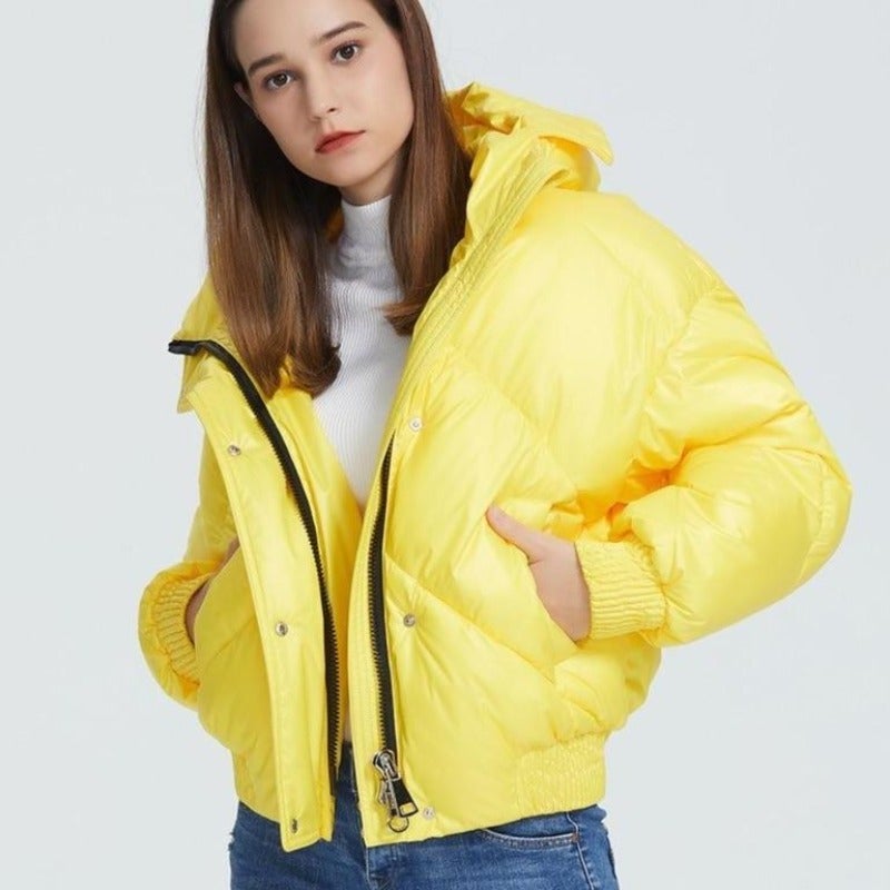 Leuchtende Damen Winterjacke