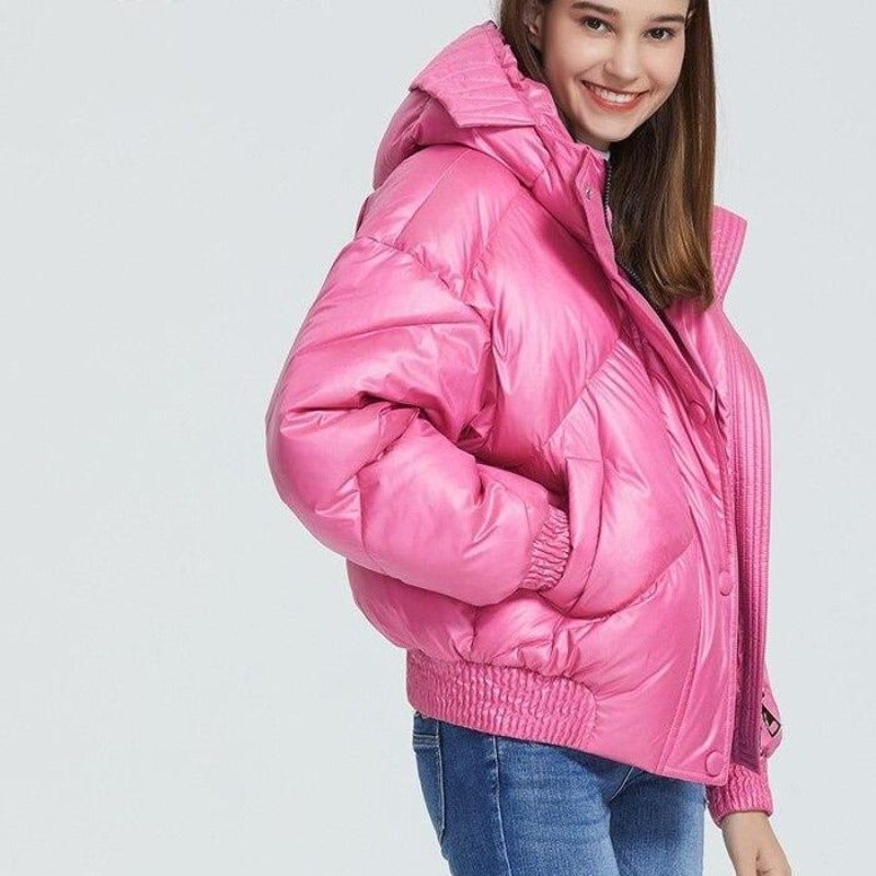 Leuchtende Damen Winterjacke