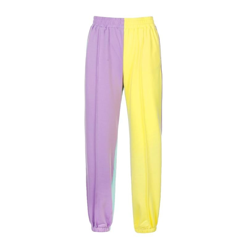 Zweifarbige Jogginghose für Damen