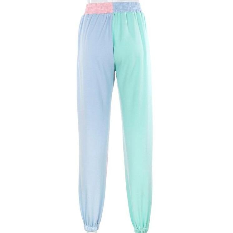 Zweifarbige Jogginghose für Damen