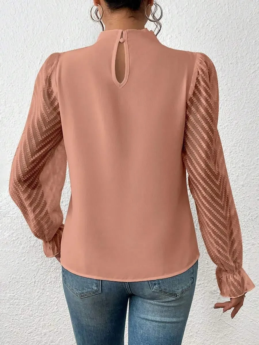 Lillymoda | Felicity - Elegantes Top mit Rüschenärmel für Frauen