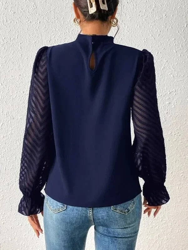 Lillymoda | Felicity - Elegantes Top mit Rüschenärmel für Frauen