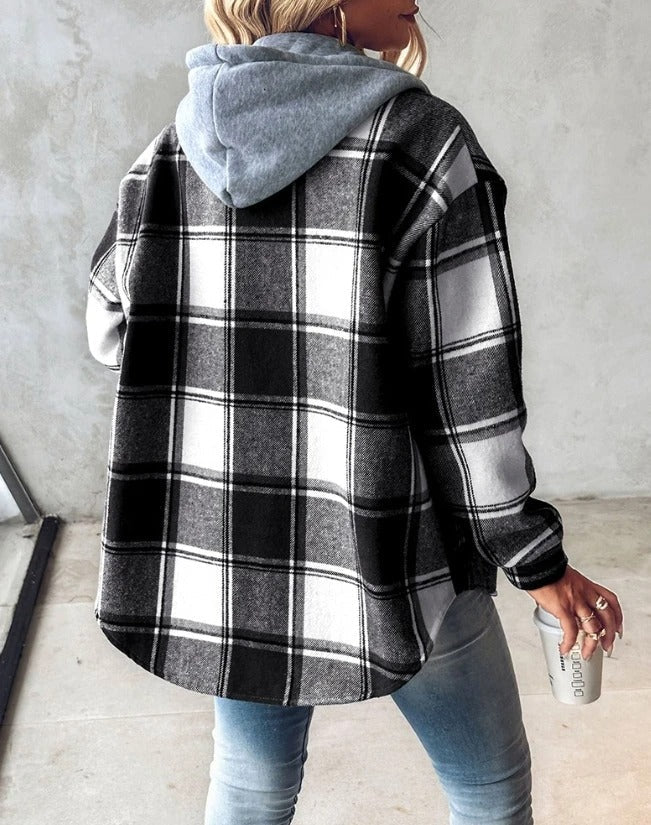 Lillymoda | Heaven - warmer karierter Kapuzenpulli
