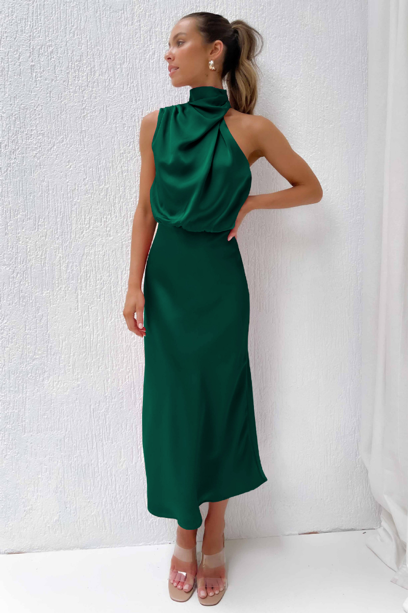 Lillymoda | Elise - Elegantes Maxikleid aus Satin