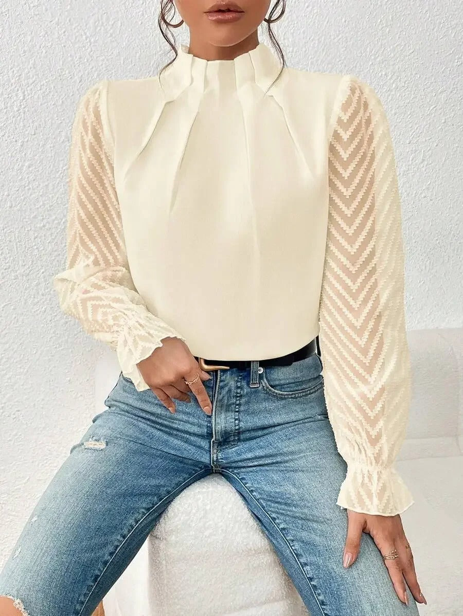 Lillymoda | Felicity - Elegantes Top mit Rüschenärmel für Frauen