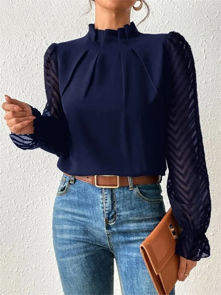 Lillymoda | Finley - Elegantes Top mit Rüschenärmeln