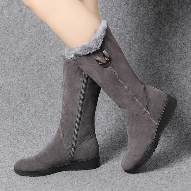 Meris - Die bequemsten warmen Winterstiefel mit hohem Fell