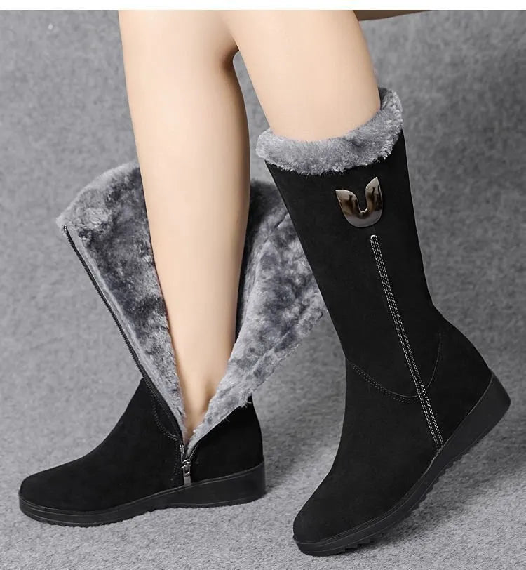 Meris - Die bequemsten warmen Winterstiefel mit hohem Fell