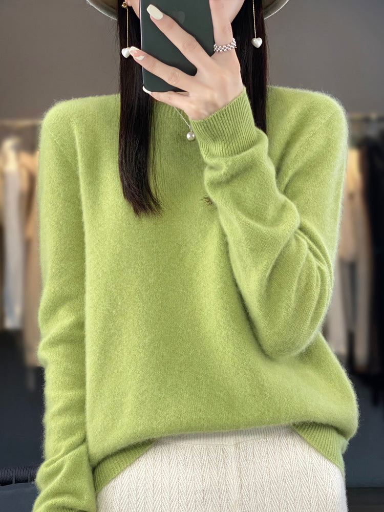 Lillymoda | Brenna - lässiger Strickpullover mit O-Ausschnitt