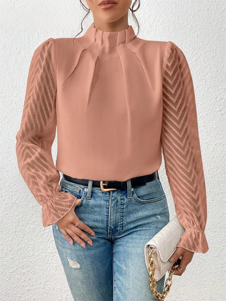 Lillymoda | Finley - Elegantes Top mit Rüschenärmeln