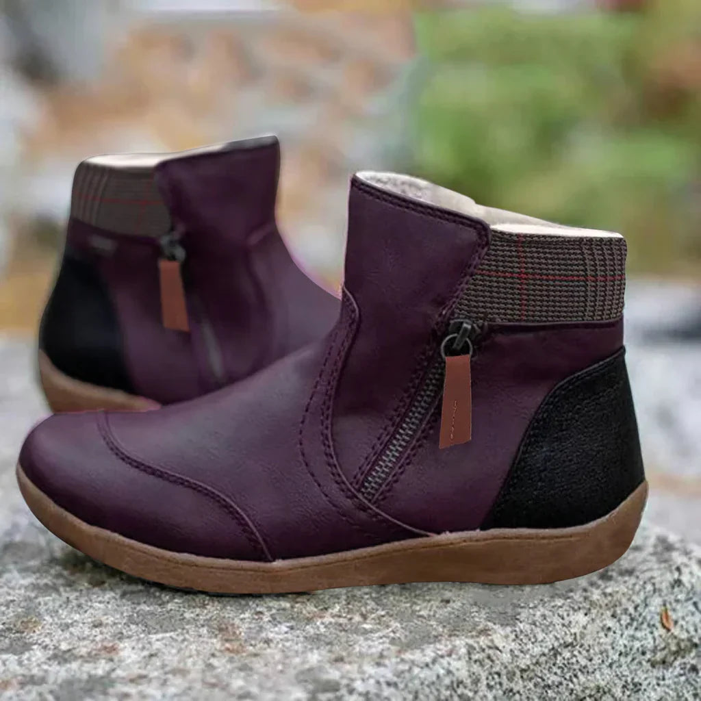 Rina - Wasserdichte, orthopädische Lederstiefel