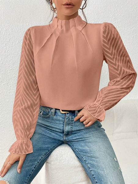 Lillymoda | Finley - Elegantes Top mit Rüschenärmeln