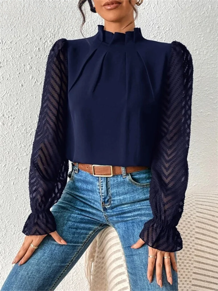 Lillymoda | Finley - Elegantes Top mit Rüschenärmeln