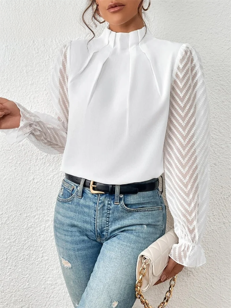 Lillymoda | Finley - Elegantes Top mit Rüschenärmeln