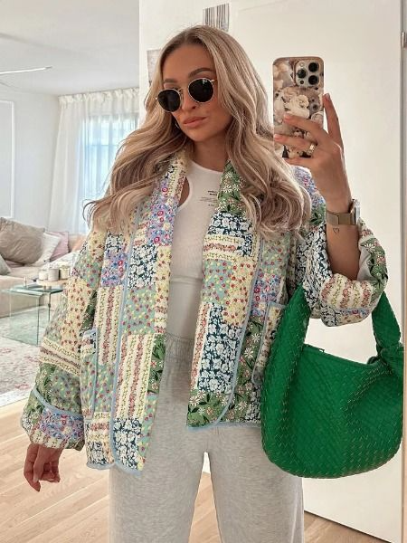 Lillymoda | Gracie - Gefütterte Retro-Strickjacke mit Taschen