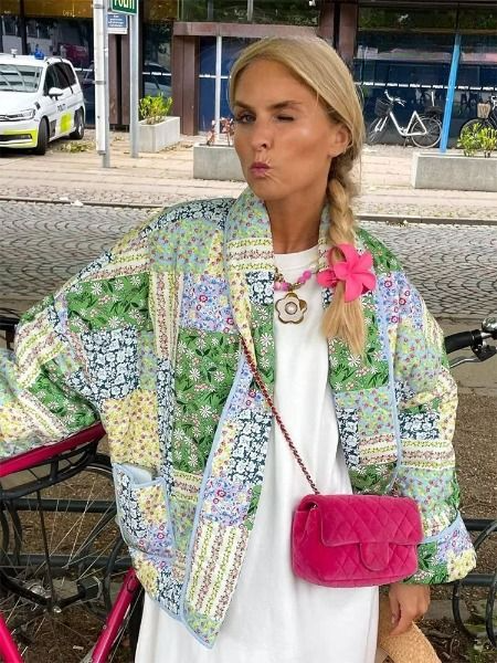 Lillymoda | Gracie - Gefütterte Retro-Strickjacke mit Taschen