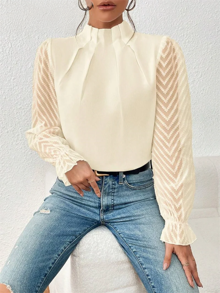Lillymoda | Finley - Elegantes Top mit Rüschenärmeln