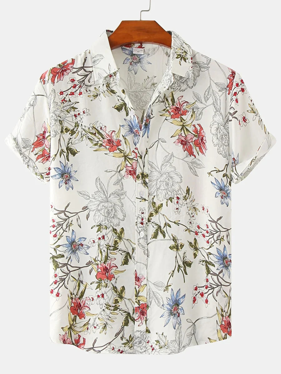 Gerwin - Herren Hemd mit Blumenmuster