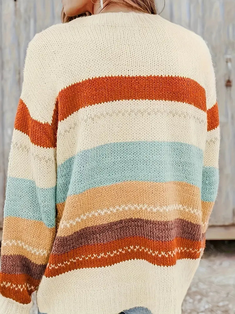 Qieency - Lässiger Strickpulli Damen