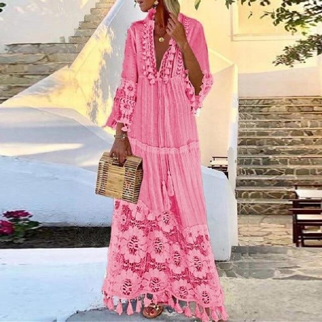 Lillymoda | Jazlyn - stilvolles Boho-Maxi-Kleid