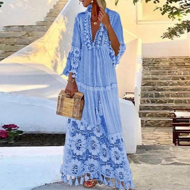 Lillymoda | Jazlyn - stilvolles Boho-Maxi-Kleid