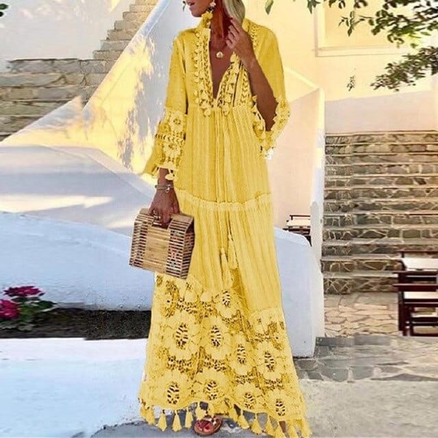 Lillymoda | Jazlyn - stilvolles Boho-Maxi-Kleid
