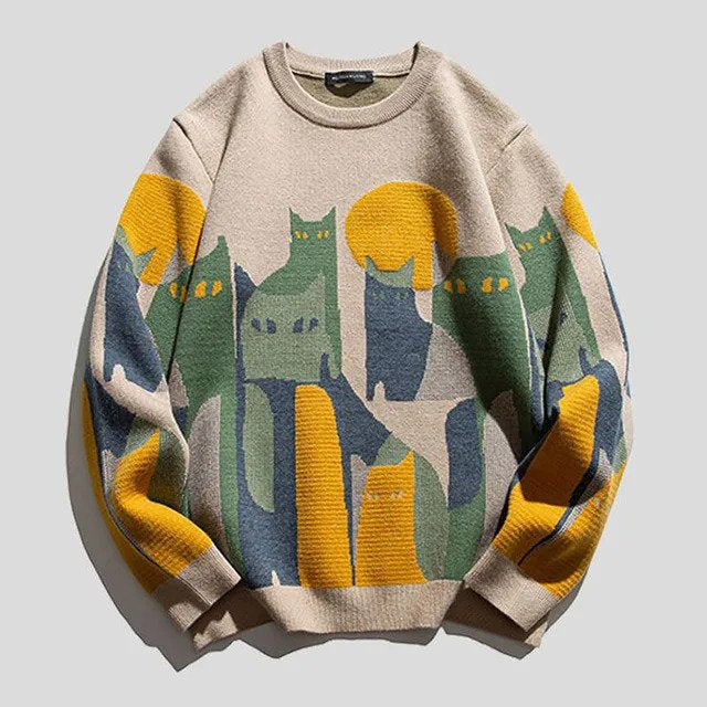 Katzenpullover Gemütlicher Unisex Katzenpullover - Perfekt für Katzenliebhaber 2024 - Tizia