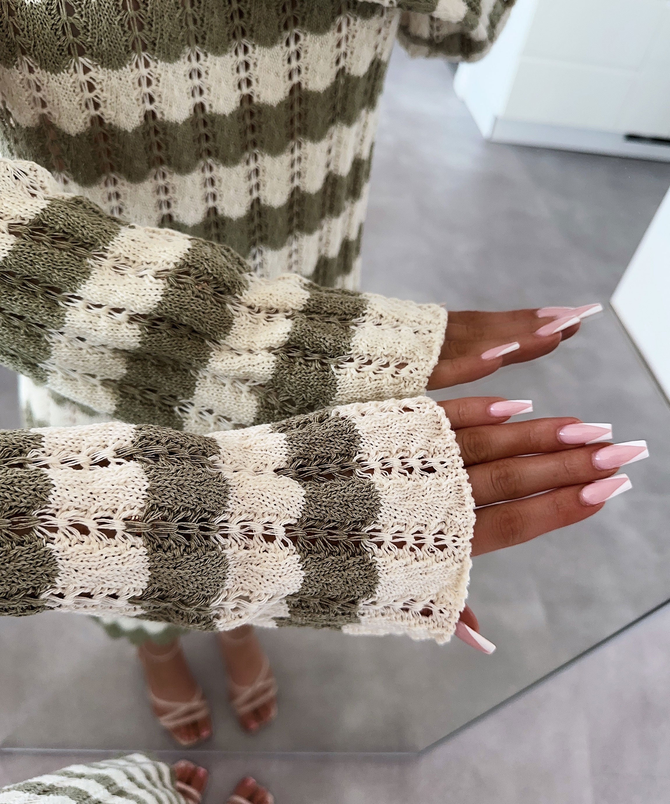 Lillymoda | Harper - Khaki Stickkleid
