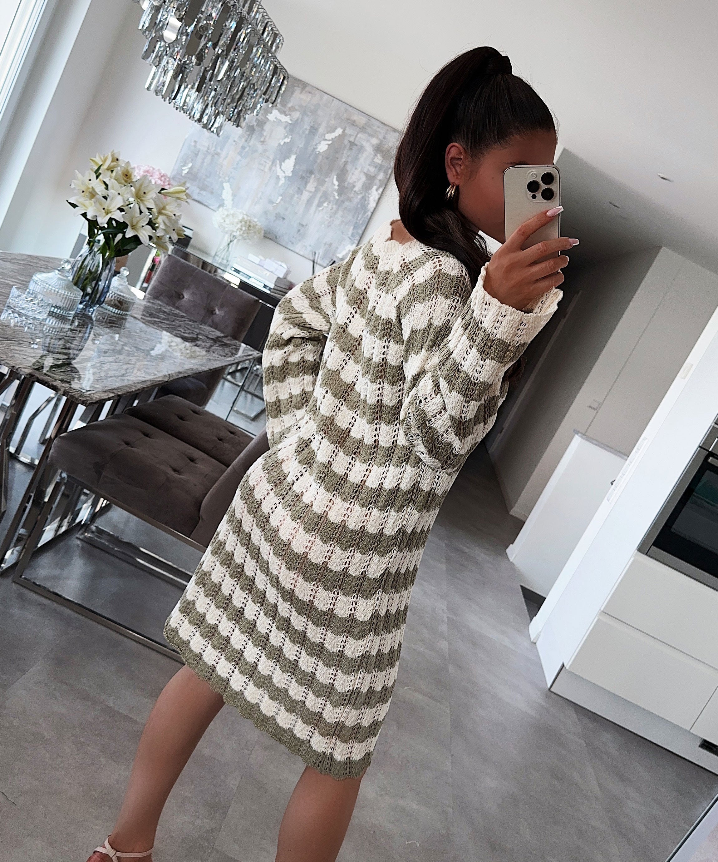 Lillymoda | Harper - Khaki Stickkleid